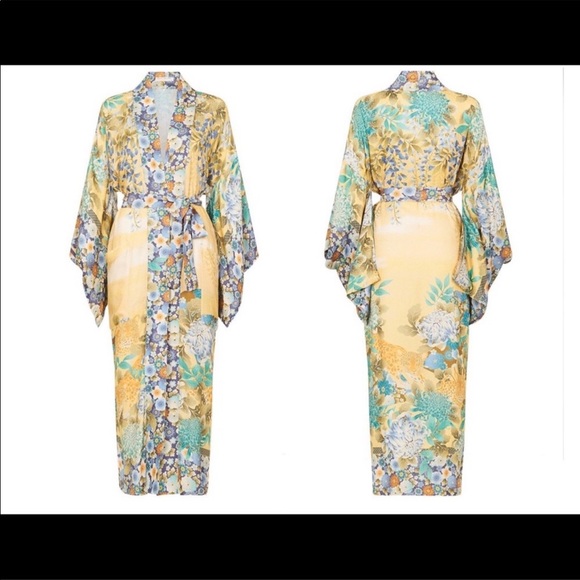 New Willow Maxi Kimono Beach Coverup - Picture 6 of 6